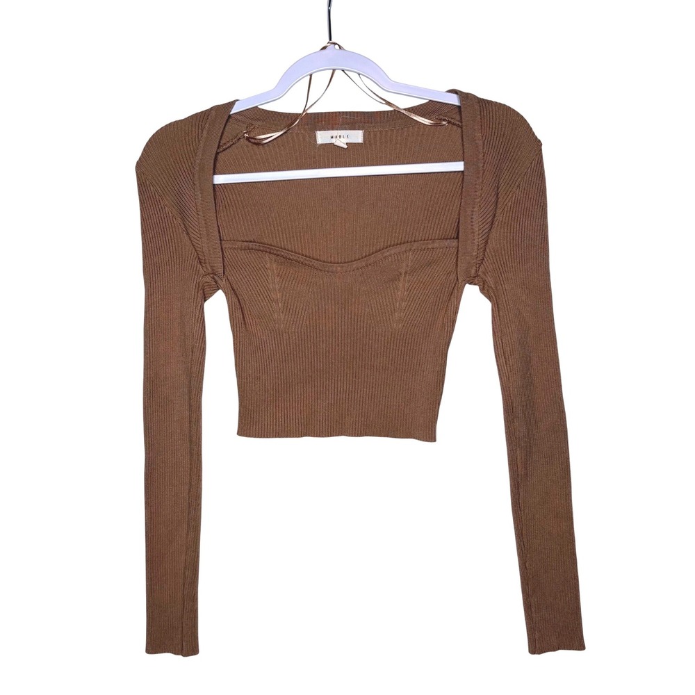 Mable Sweetheart Ribbed Crop Top Taupe Brown Downtown Girl Pinterest Soft Girl S